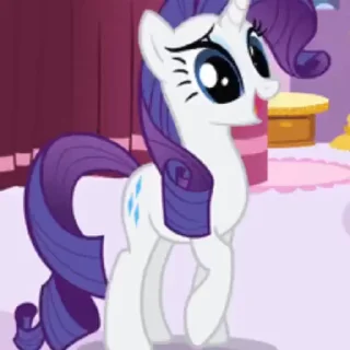 🤭 Rarity | @MLP_AnimatedStickers, Telegram sticker 10 of 46