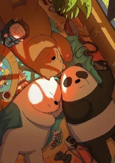 🤍 We Bare Bears, sticker Telegram 18 sur 115