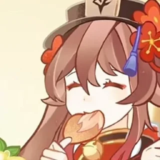😫 Ху Тао @Lol_a_chto, Telegram sticker 23 of 120