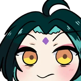 🤨 Genshin chibi by @Genshiin_Impact, Telegram sticker 6 of 40