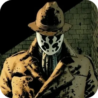 😒 Rorschach • @Earth928B, стікер Telegram 13 з 40