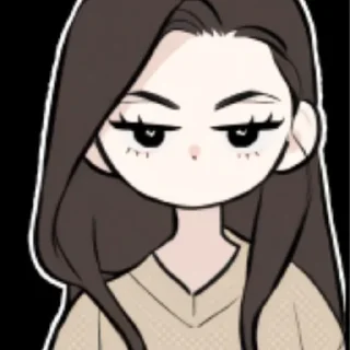 😒 мина>>> @Tansiluu, Telegram sticker 10 of 10