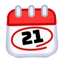 🗓 Calendar, стікер Telegram 21 з 54