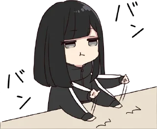 😡 Yurudara-chan. :: @line_stickers, стікер Telegram 11 з 80