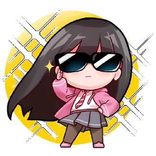 😎 Крошка тян @Nyasticks, стикер Telegram 20 из 41