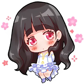🥰 Крошка тян @Nyasticks, стикер Telegram 8 из 41