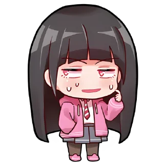 😅 Крошка тян @Nyasticks, стикер Telegram 2 из 41