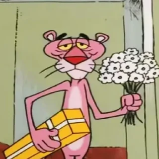 💐 Pink Panther @hehbaldezh, Telegram sticker 13 of 75