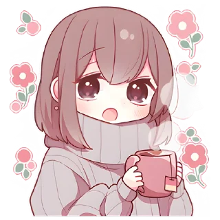 ☕ Новогодняя парочка @Nyasticks, стікер Telegram 23 з 41