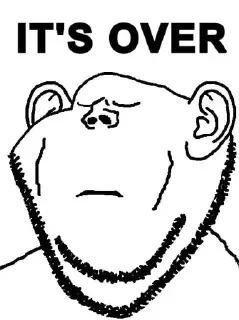 😔 It's over, Telegram sticker 5 of 24
