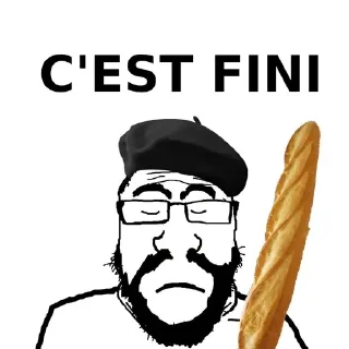 🇫🇷 It's over, Telegram sticker 16 of 24