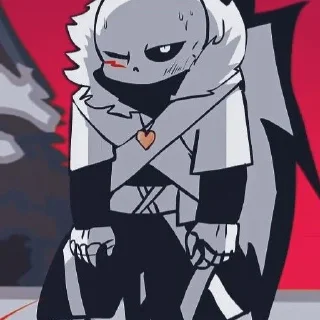🤍 𝙆𝙧𝙤𝙨𝙨 𝙎𝙖𝙣𝙨 𝙗𝙮 : @stickers_undertale, Telegram sticker 10 of 19