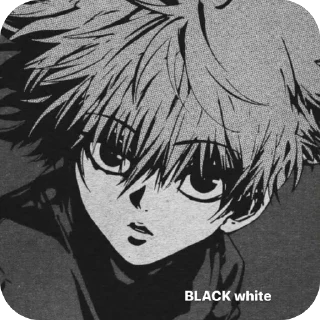 🙃 BLACK white🤍, sticker Telegram 6 sur 28