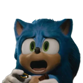 😳 Damaged Sanic by @scaledjpg, Telegram sticker 19 of 20