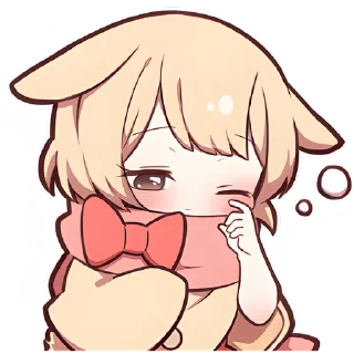 😥 Сладкий зайчик 3 @Nyasticks, стикер Telegram 18 из 41