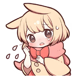 😭 Сладкий зайчик 3 @Nyasticks, стикер Telegram 13 из 41