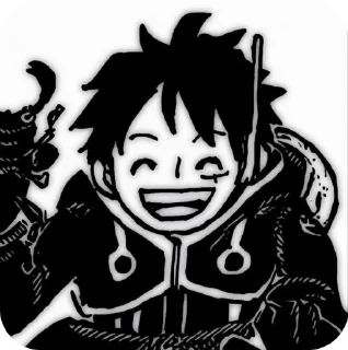 💋 ☆ﾟ⁠.⁠*⁠･⁠｡ﾟLuffy manga @microw, sticker Telegram 10 sur 31