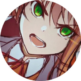 🏵️ @denjifagst Monika, стикер Telegram 21 из 50