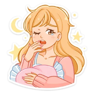 😴 Момо :: @stickroom, Telegram sticker 5 of 48