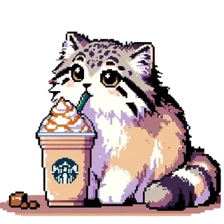 ☕️ pixel-manul, стикер Telegram 7 из 48