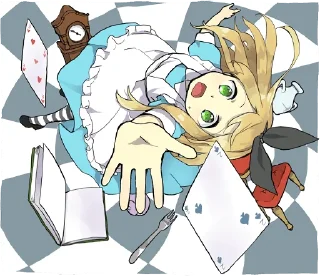 😱 Pom's Alice ENG :: @line_stickers, стікер Telegram 4 з 40