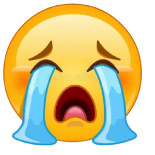 😭 Эмодзи, стикер Telegram 14 из 24