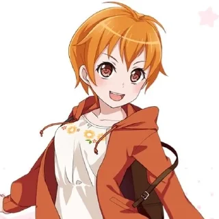 🍊 хагуми китазава @bushidori, Telegram sticker 1 of 31