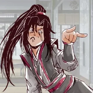 😡 Вансяни курят травку Гусу Лань. •° @suicideeess, sticker Telegram 11 sur 120