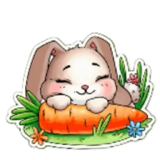 🧸 Пасхальный кролик) @giiirkaa, Telegram sticker 5 of 7