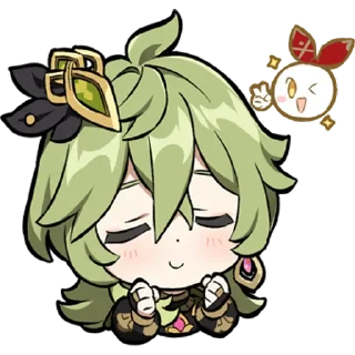 ☺️ Chibi Sumeru @CitadelOfEtenity, Telegram sticker 17 of 104