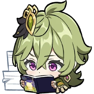 📖 Chibi Sumeru @CitadelOfEtenity, Telegram sticker 10 of 104
