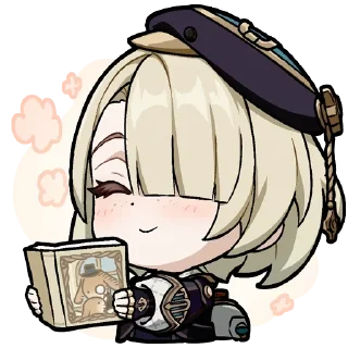 🥰 Chibi Fontaine by @CitadelOfEtenity, sticker Telegram 17 sur 77