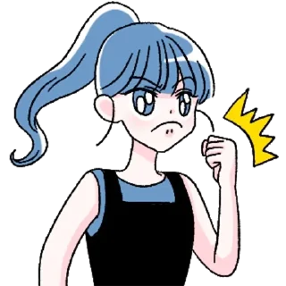😠 Хани-тян - @tg_sticks, Telegram sticker 9 of 32