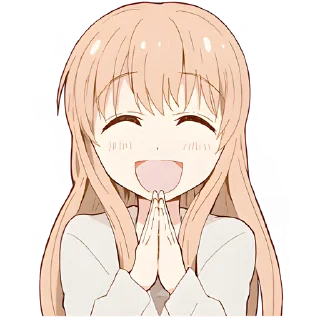 🤗 Повседневная-тян @Nyasticks, Telegram sticker 1 of 41