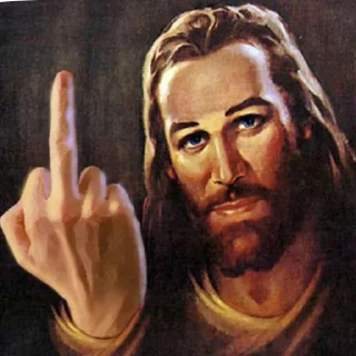 🖕 Jesus Christ, Telegram sticker 21 of 80