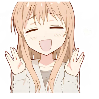 🤗 Повседневная-тян @Nyasticks, Telegram sticker 21 of 41