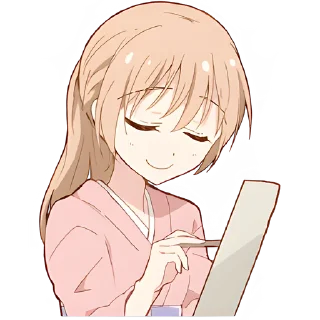 ✍️ Повседневная-тян @Nyasticks, Telegram sticker 12 of 41
