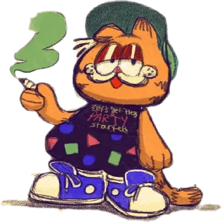 🥴 GARFIELD One Love, Telegram sticker 13 of 16
