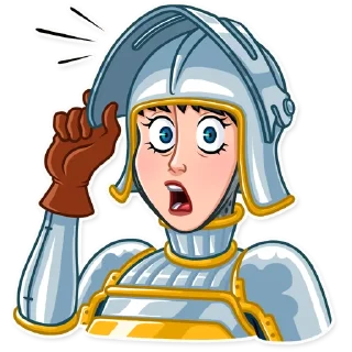 😨 Joan of Arc, стикер Telegram 4 из 25