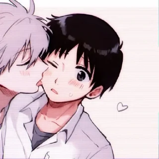 💖 Каору и Синдзи 💕, Telegram sticker 20 of 81