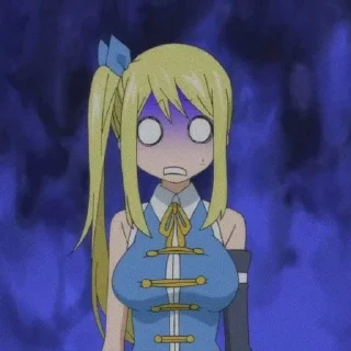 😨 Fairy Tail love, стикер Telegram 9 из 50