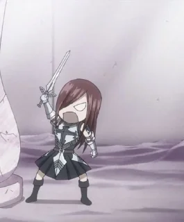 😡 Fairy Tail love, стикер Telegram 20 из 50