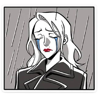 😭 Элинор и Джордж :: @stickroom, Telegram sticker 16 of 48