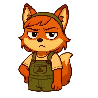 🤨 Фокси Жу, Telegram sticker 20 of 27