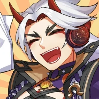😄 Аратаки Итто @IamDiabet, Telegram sticker 22 of 114