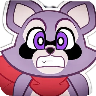 😕 Rembly the raccoon от @renoriiii, Telegram sticker 15 of 39