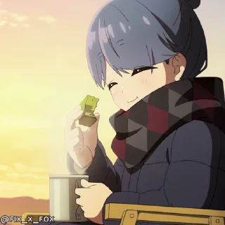 😋 Yuru Camp△ S3 @fixfox, стикер Telegram 5 из 29