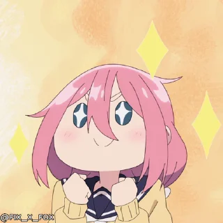 🤩 Yuru Camp△ S3 @fixfox, стикер Telegram 11 из 29