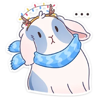 🤨 Зимний Альдебаран @TgSticker, стікер Telegram 15 з 48
