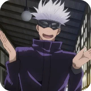👍 GOJO SATORU, sticker Telegram 15 sur 43